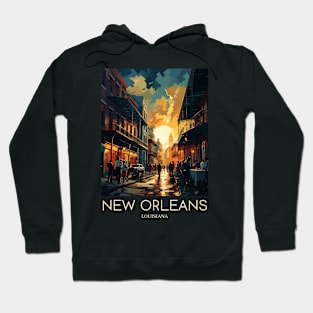 A Pop Art Travel Print of New Orleans - Louisiana - US Hoodie